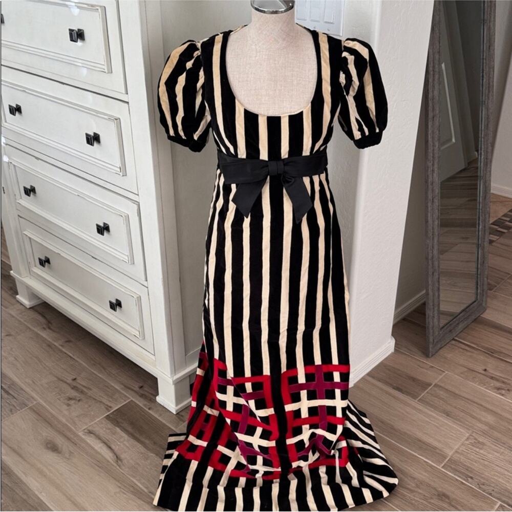 70s regency velvet maxi dress - Picture 14 of 15
